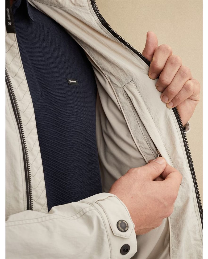 Vanguard tussenjas beige normale fit