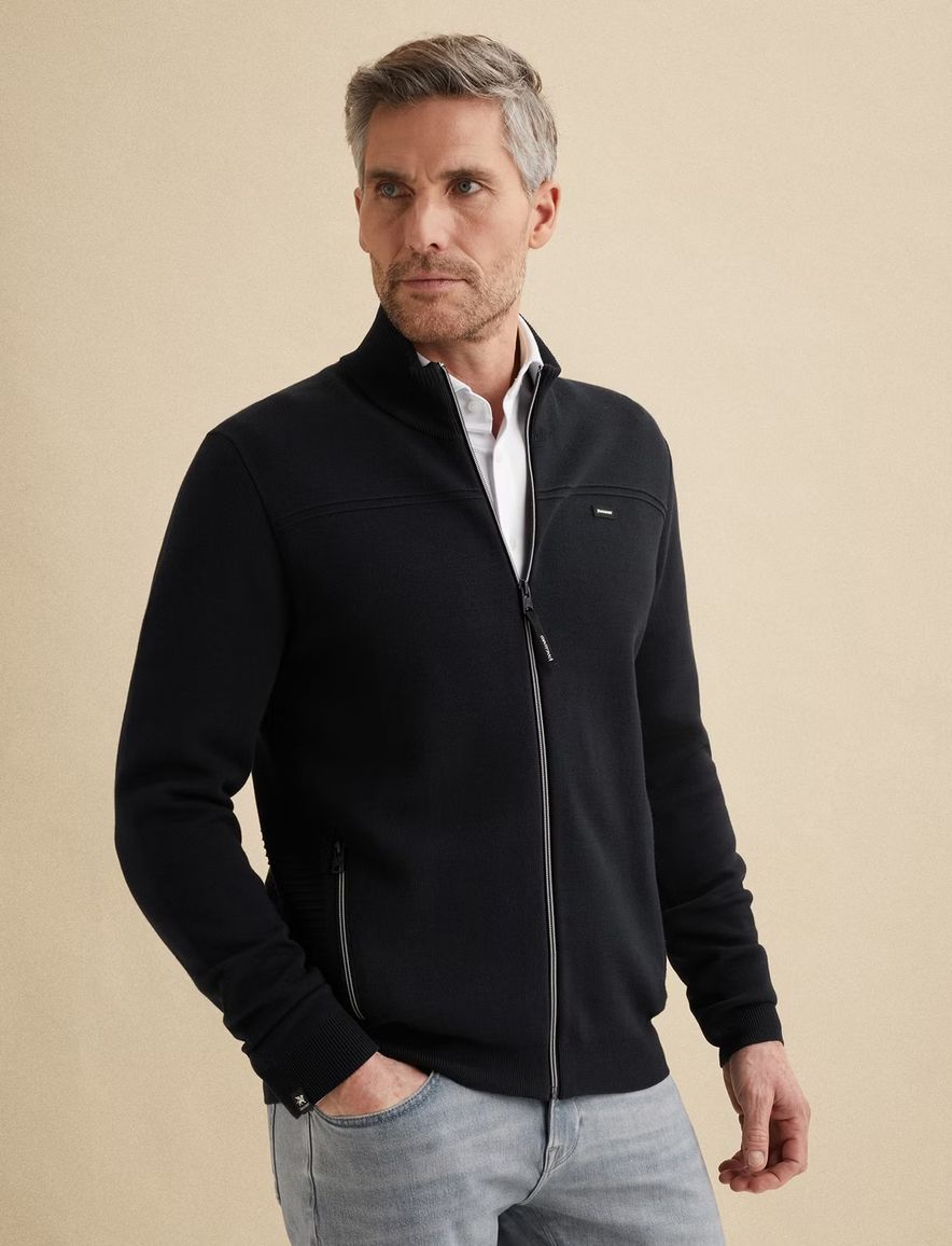 Vanguard vest zwart normale fit gemeeleerd