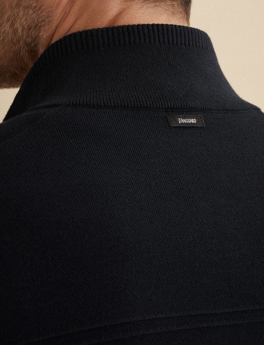 Vanguard vest zwart normale fit gemeeleerd