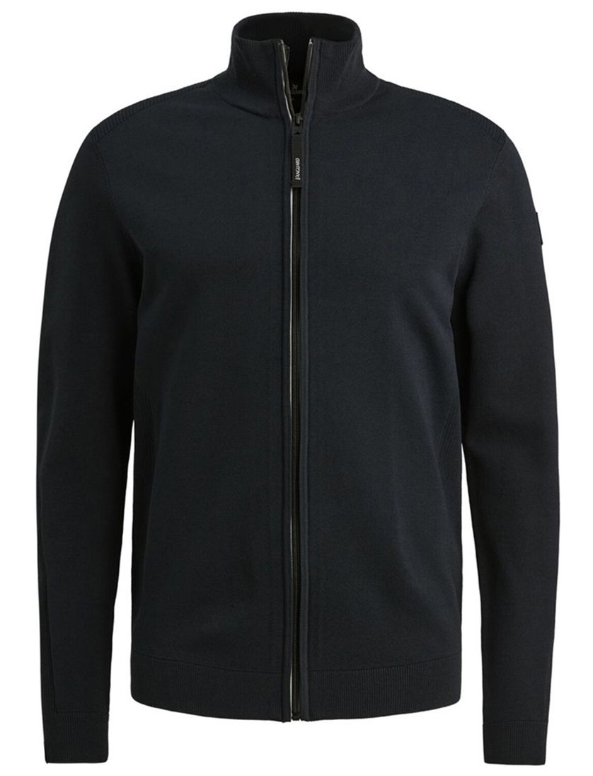 Gebreid vest Vanguard navy normale fit
