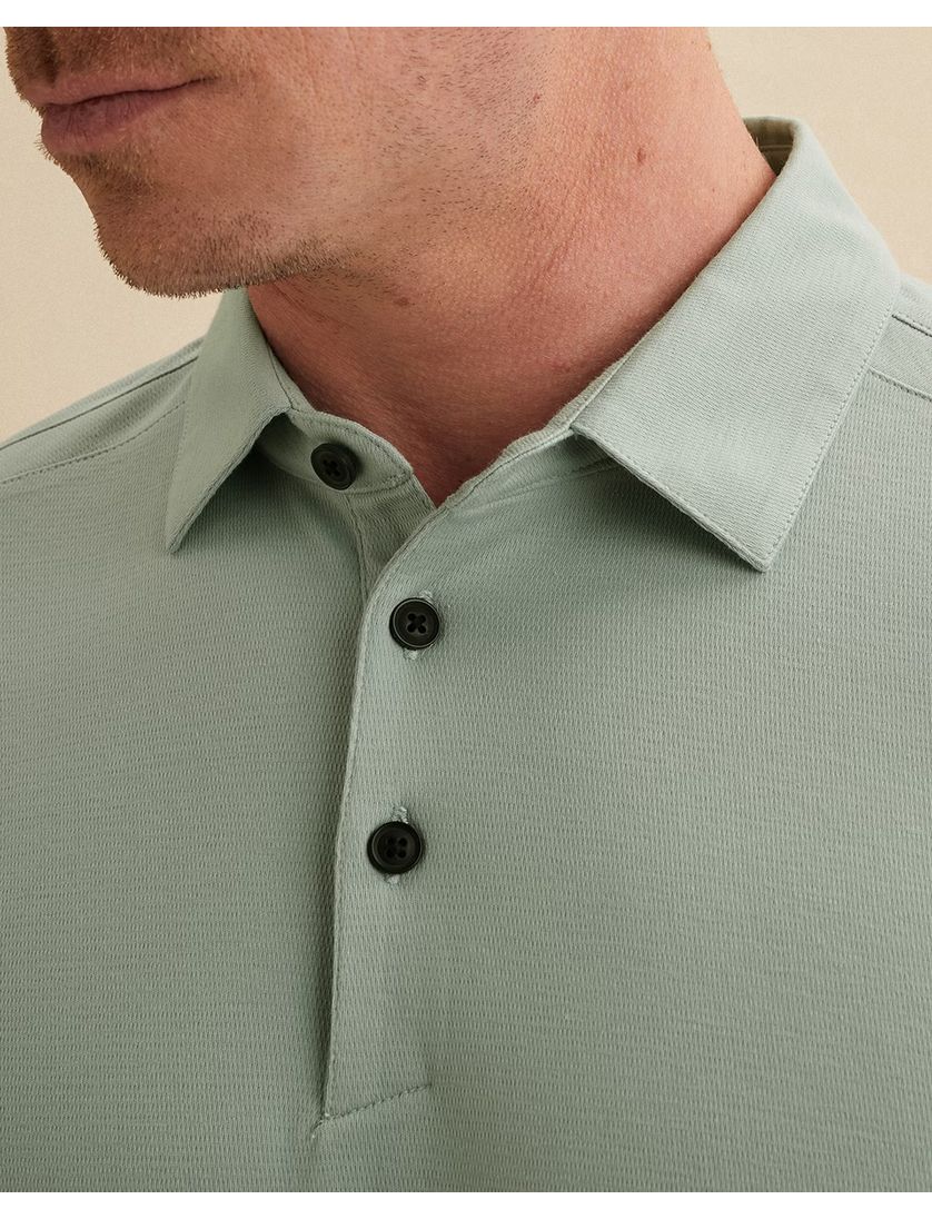 Navy Vanguard poloshirt met print