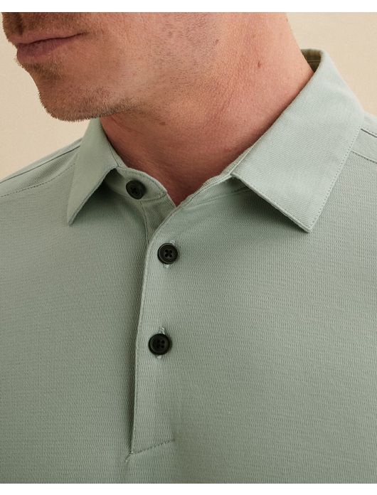 Vanguard poloshirt donkerblauw geprint 3 knopen