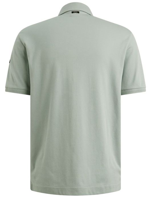 Vanguard poloshirt donkerblauw geprint 3 knopen