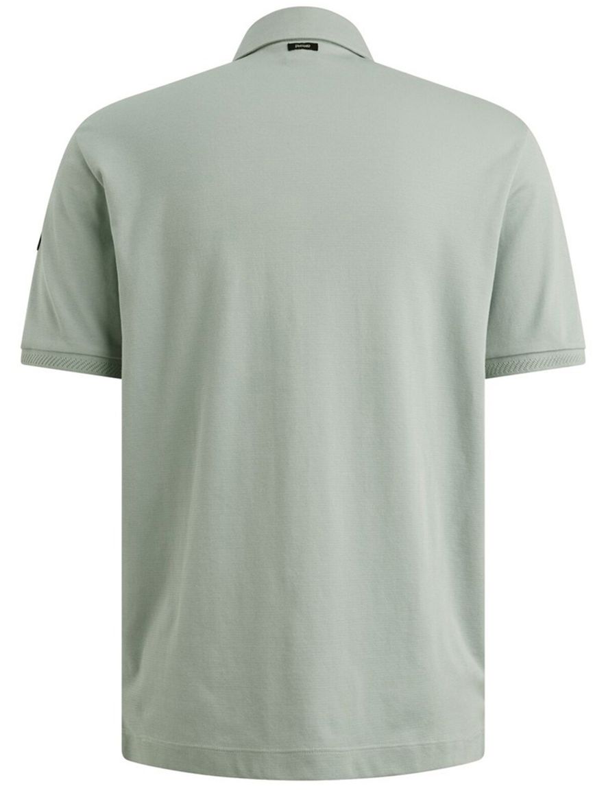 Vanguard poloshirt donkerblauw geprint 3 knopen