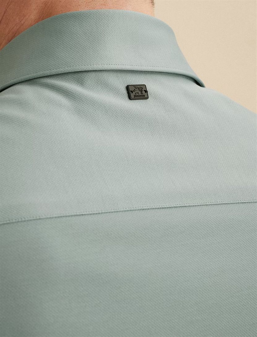 Overhemd Vanguard blauw semi-wide spread boord