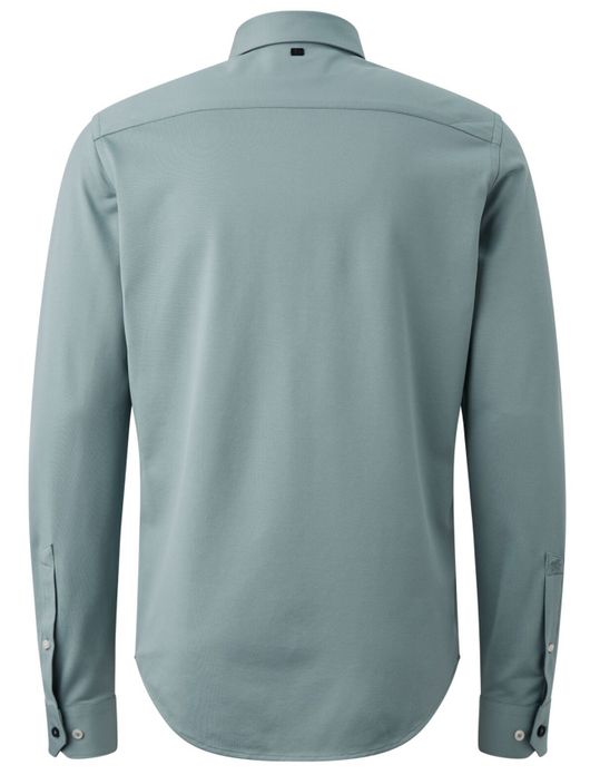 Vanguard overhemd blauw effen normale fit