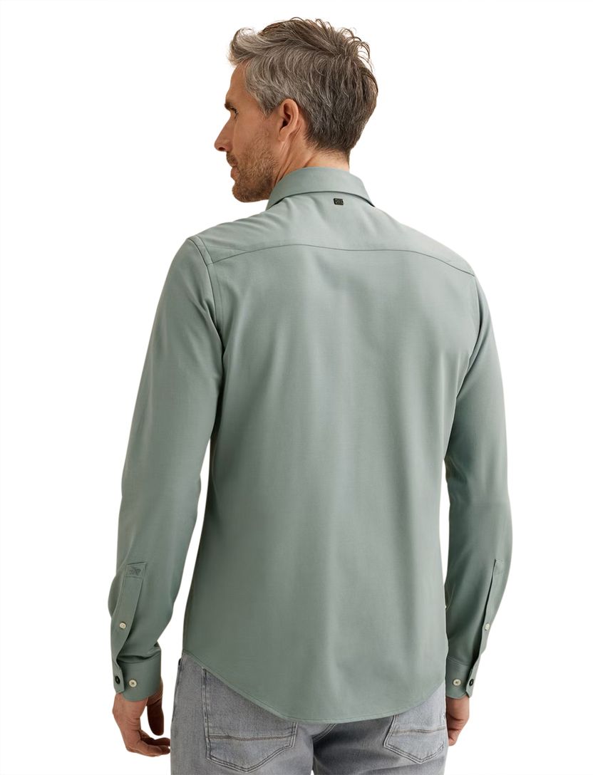 Overhemd Vanguard blauw semi-wide spread boord