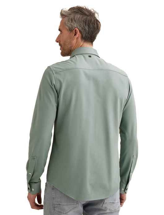 Vanguard overhemd blauw effen normale fit