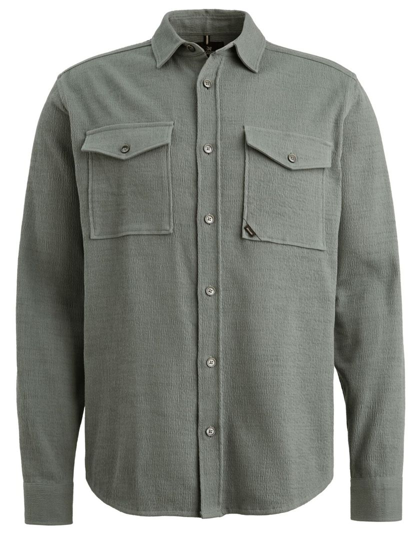 Overhemd Vanguard groen met borstzakken