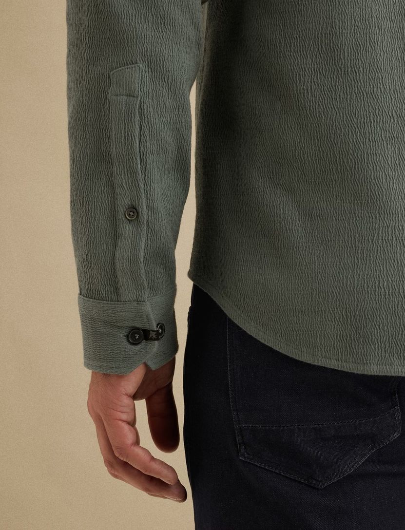 Overhemd Vanguard groen met borstzakken