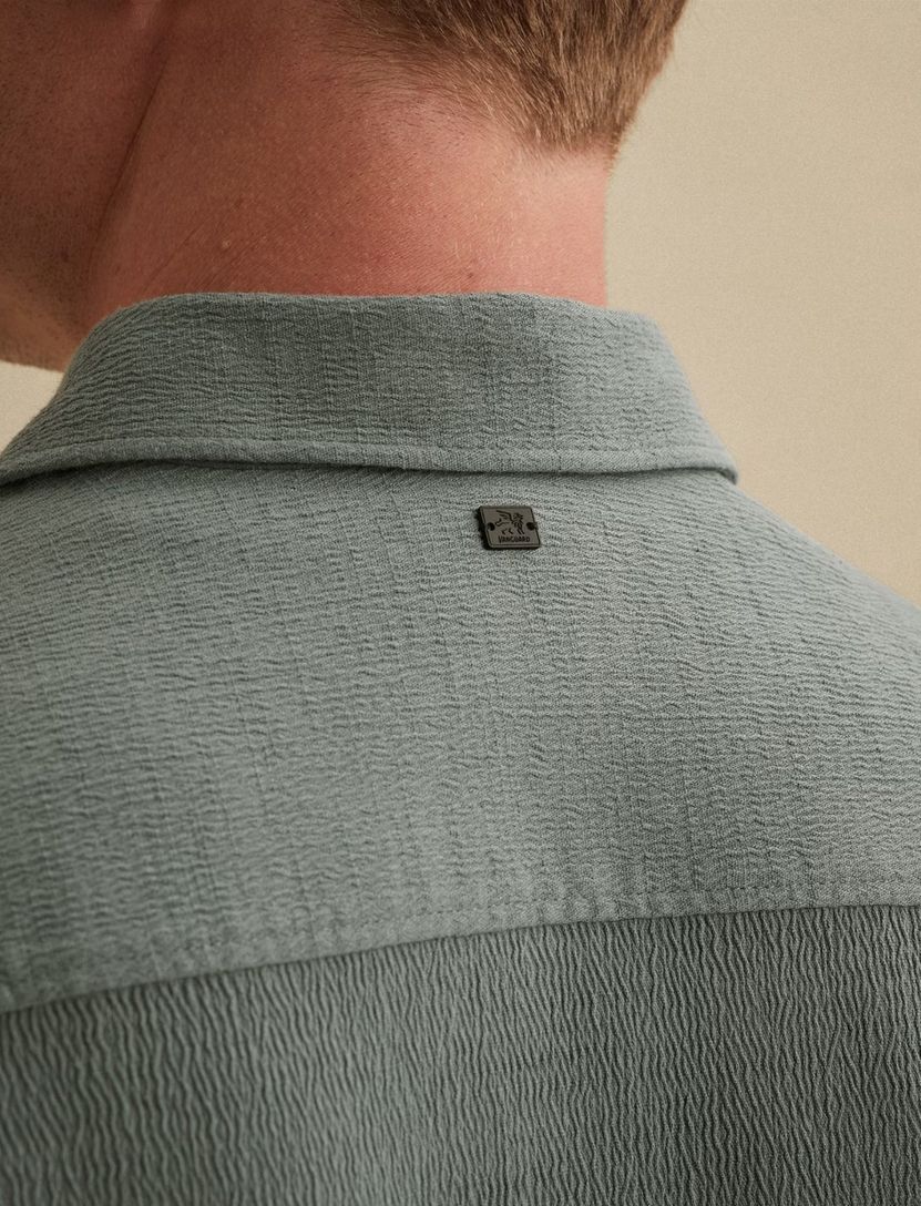 Overhemd Vanguard groen met borstzakken