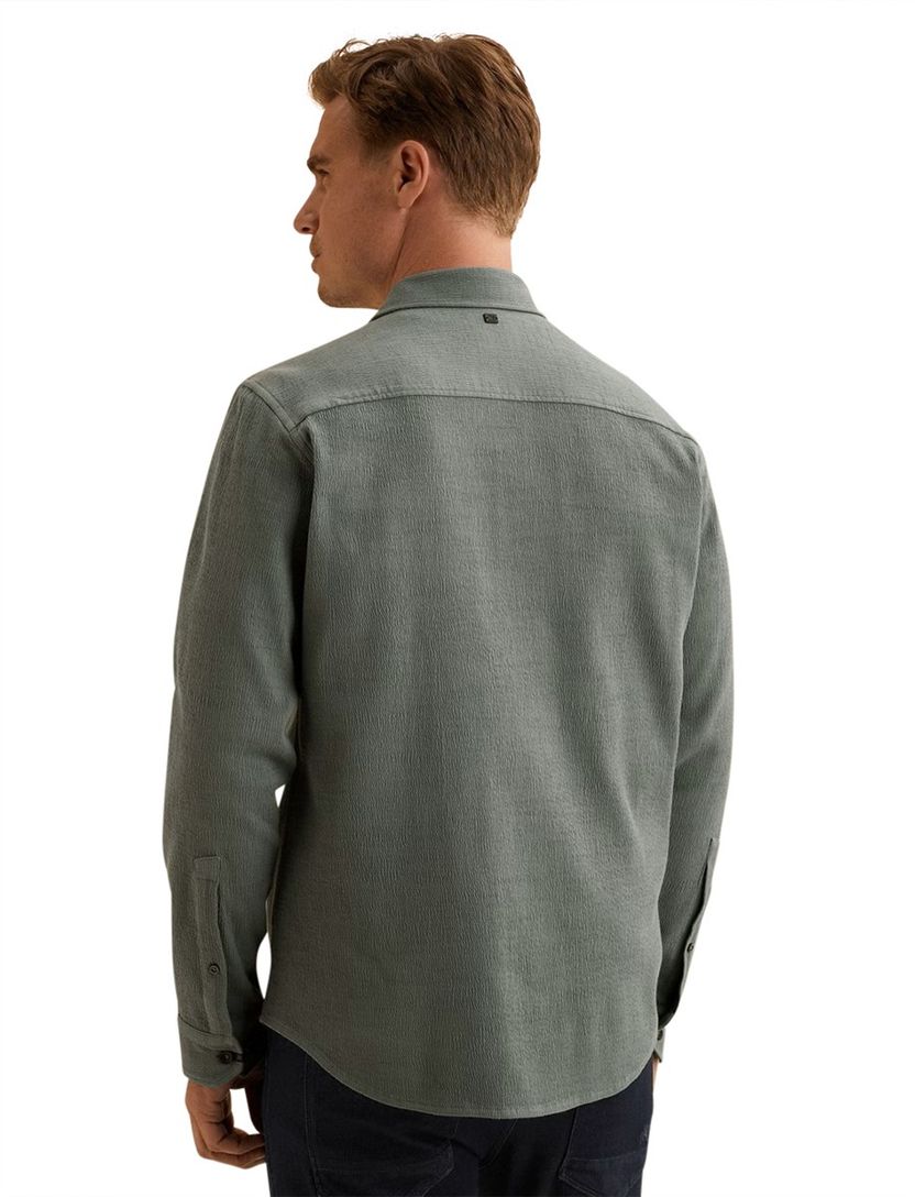 Overhemd Vanguard groen met borstzakken