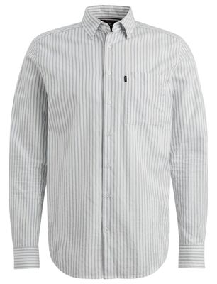 Vanguard Blauw wit strepen overhemd Vanguard semi-wide collar