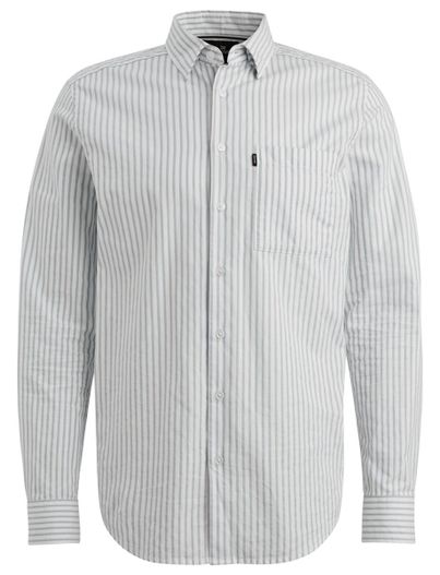 Vanguard Blauw wit strepen overhemd Vanguard semi-wide collar