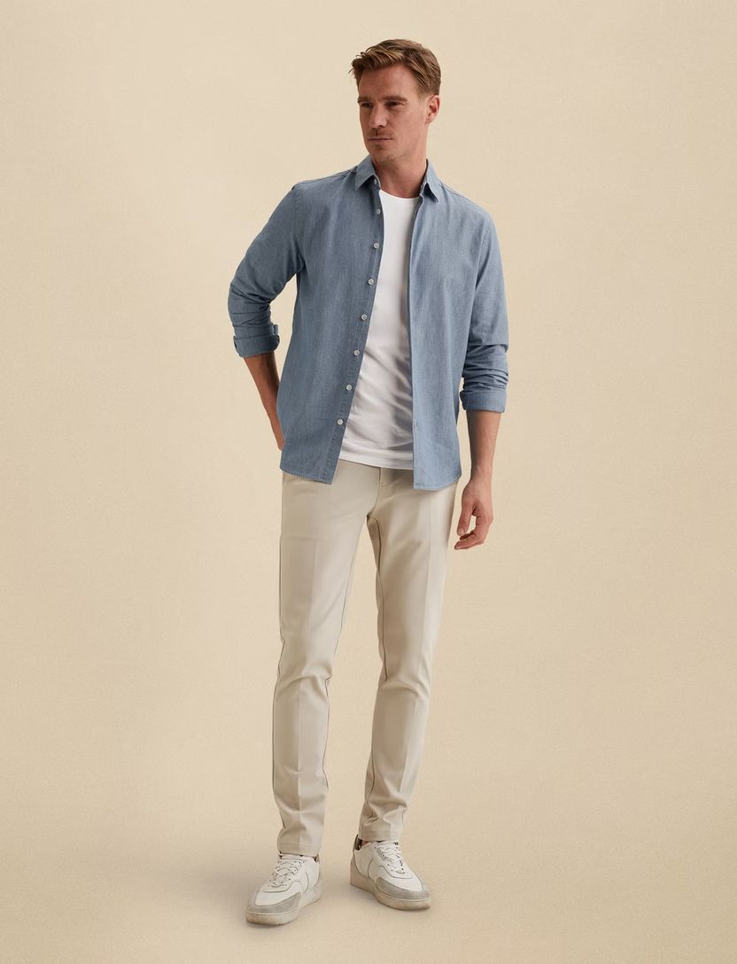 Chino V12 Vanguard beige normale fit stretch