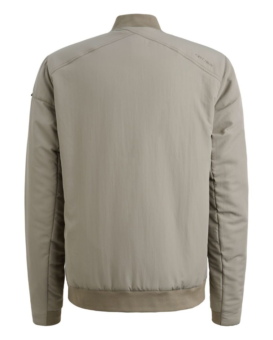 Bomberjack beige Cast Iron winddichte rits