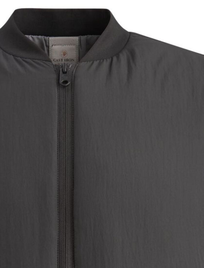 Grijs Cast Iron bomberjack waterafstotend