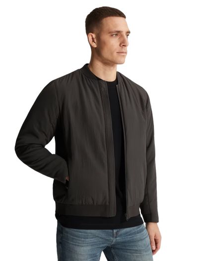 Cast Iron Bomberjack grijs Cast Iron winddichte rits