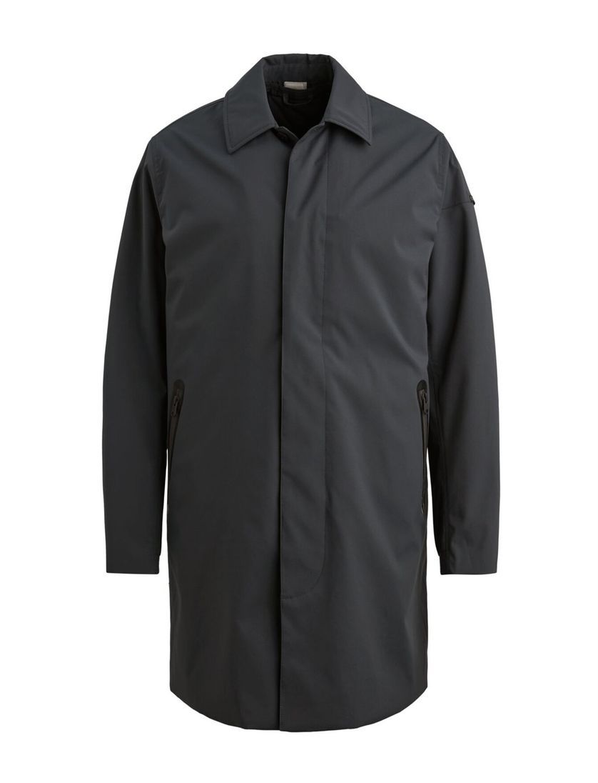 Regenjas Cast Iron donkerblauw knopen