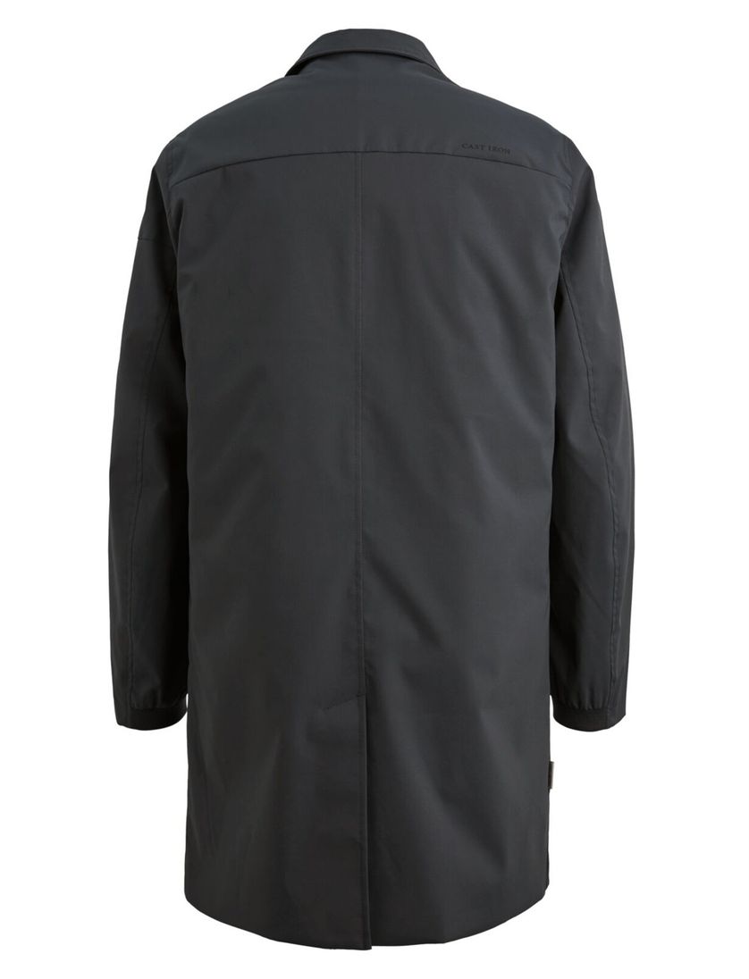 Regenjas Cast Iron donkerblauw knopen