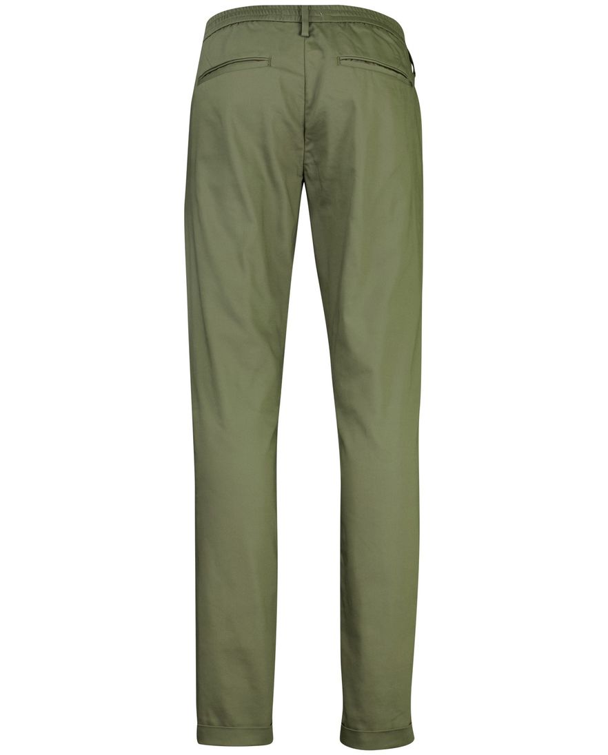 pantalon chino Cast Iron Cylas donkergroen katoen