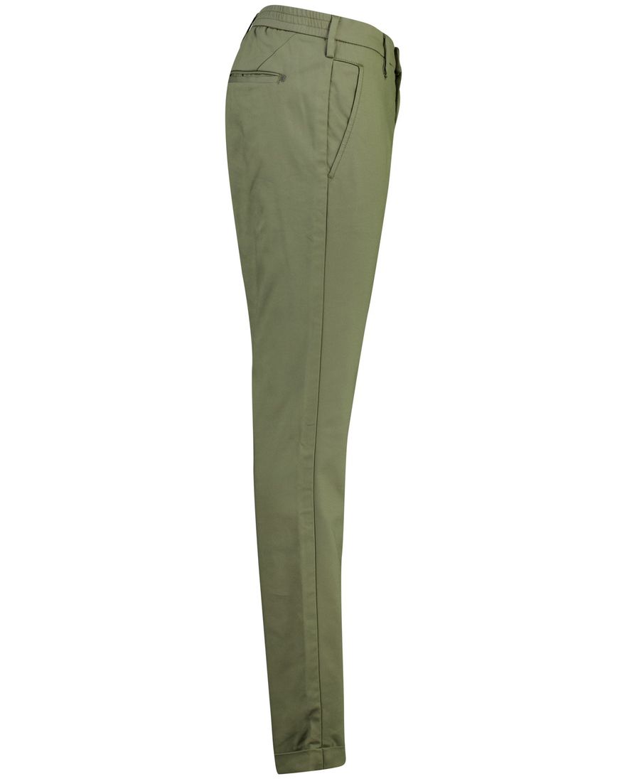 pantalon chino Cast Iron Cylas donkergroen katoen