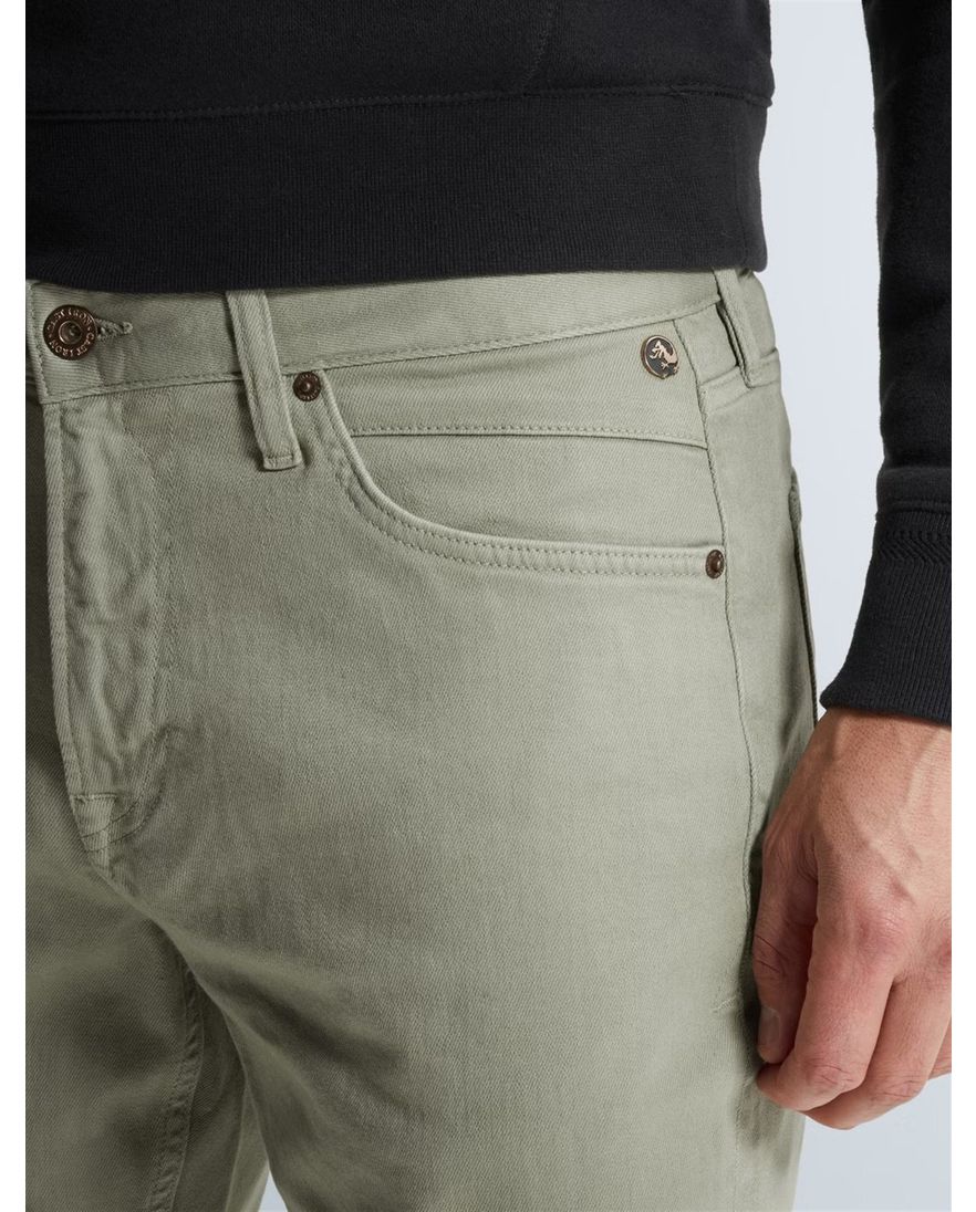 Groen jeans Cast Iron denim regular fit Valver