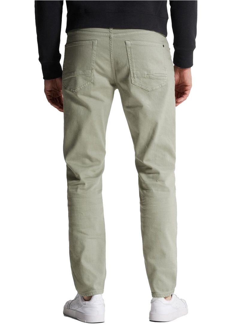 Jeans Cast Iron denim groen stretch