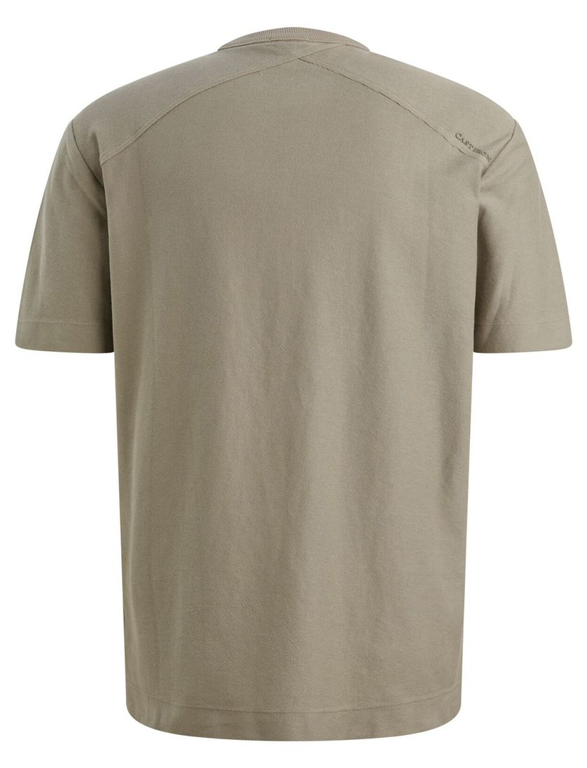 T-shirt Cast Iron groen normale fit ronde hals opdruk