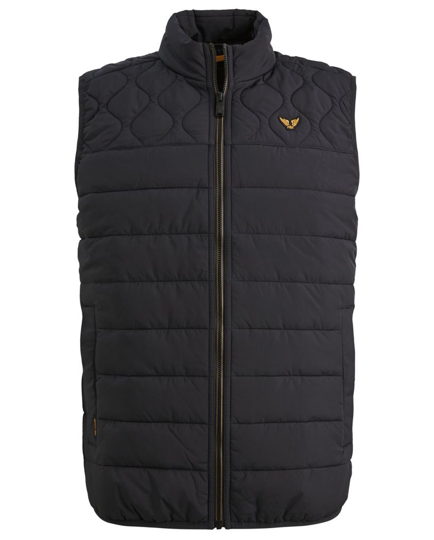 Bodywarmer PME Legend Yetliner donkerblauw golf gestikte schouder