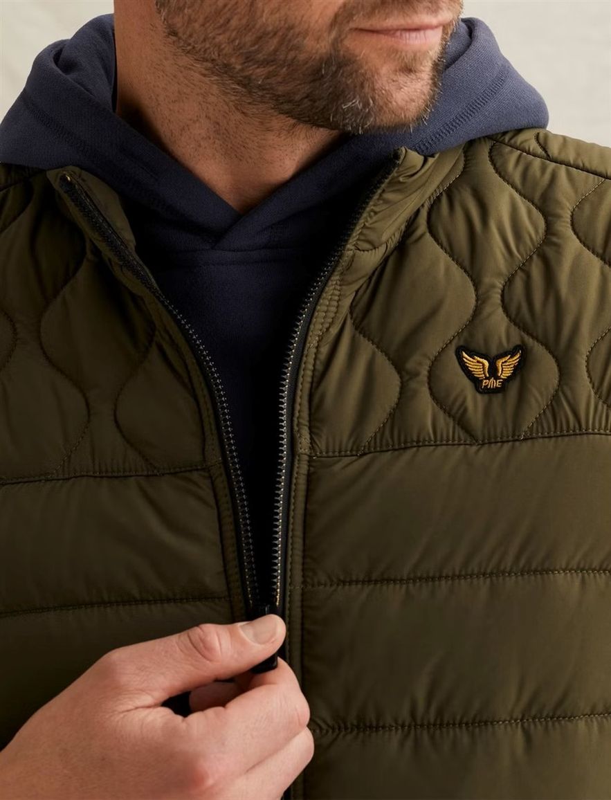 Bodywarmer PME Legend Yetliner donkergroen zonder capuchon