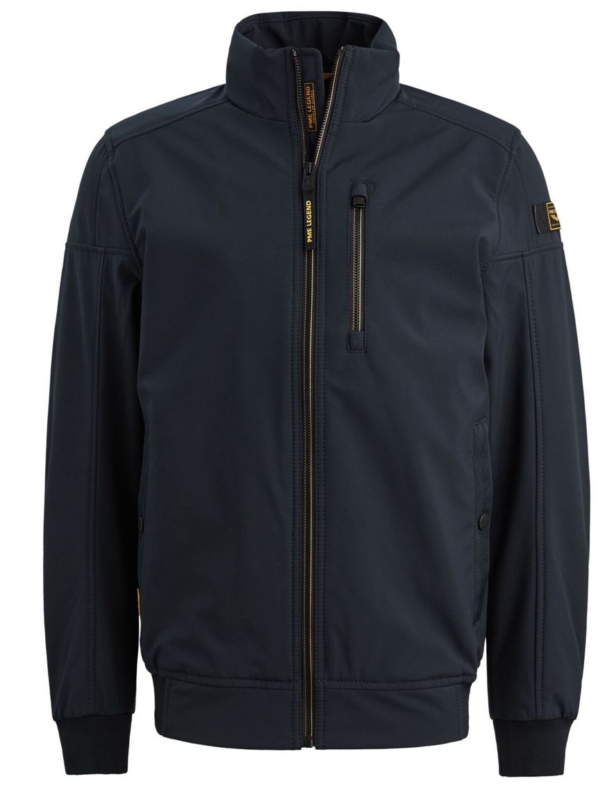Softshell jas PME Legend Skyglider donkerblauw elastische tailleband