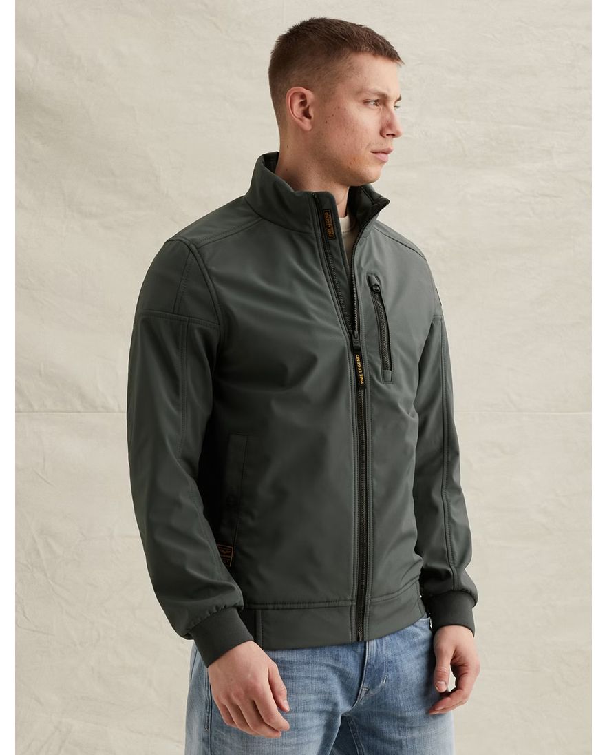 Softshell jas PME Legend Skyglider donkergroen lichtgewicht