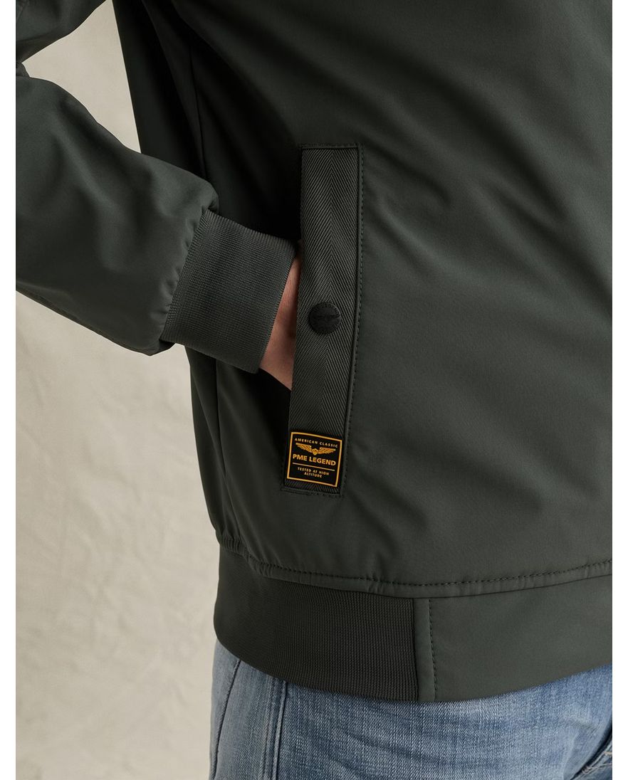 Softshell jas PME Legend Skyglider donkergroen lichtgewicht