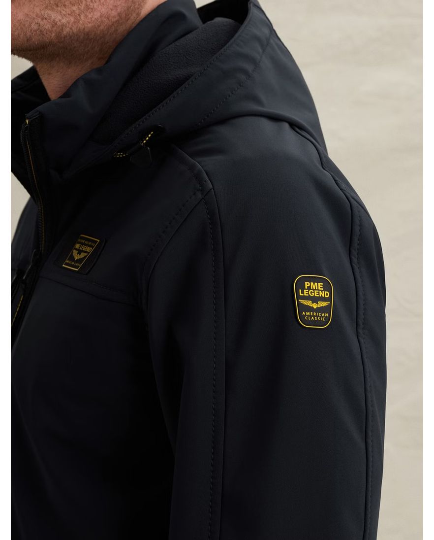 Softshell jas PME Legend Successor donkerblauw waterafstotend