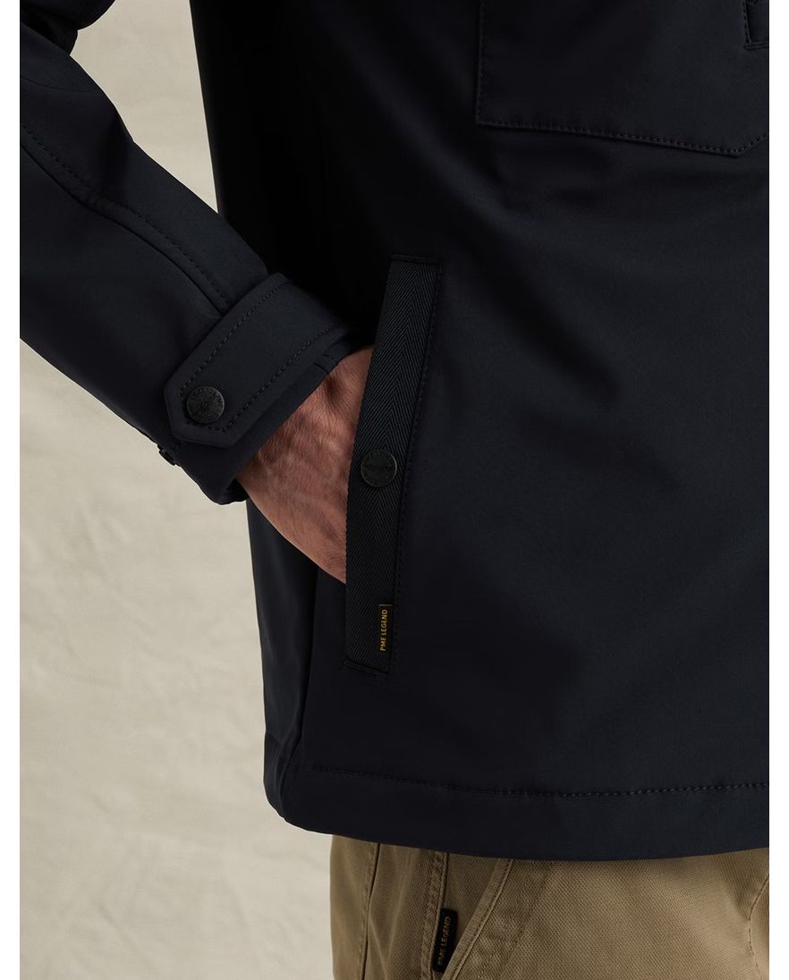 Softshell jas PME Legend Successor donkerblauw waterafstotend