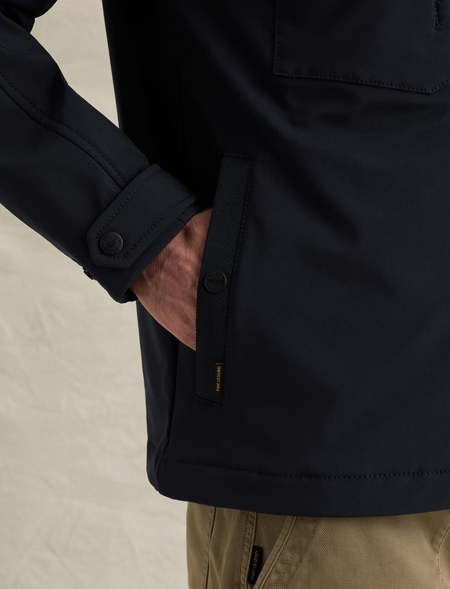 Softshell jas PME Legend Successor donkerblauw waterafstotend