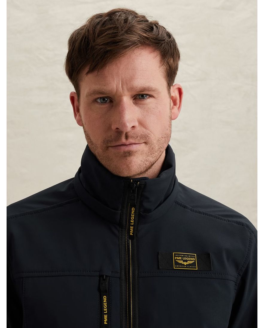 Softshell jas PME Legend Successor donkerblauw waterafstotend