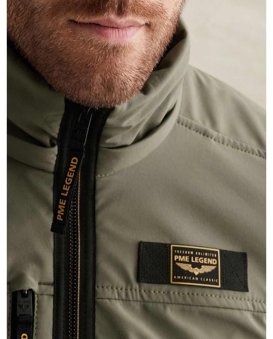 Softshell jas PME Legend Succesor groen verstelbare mouw