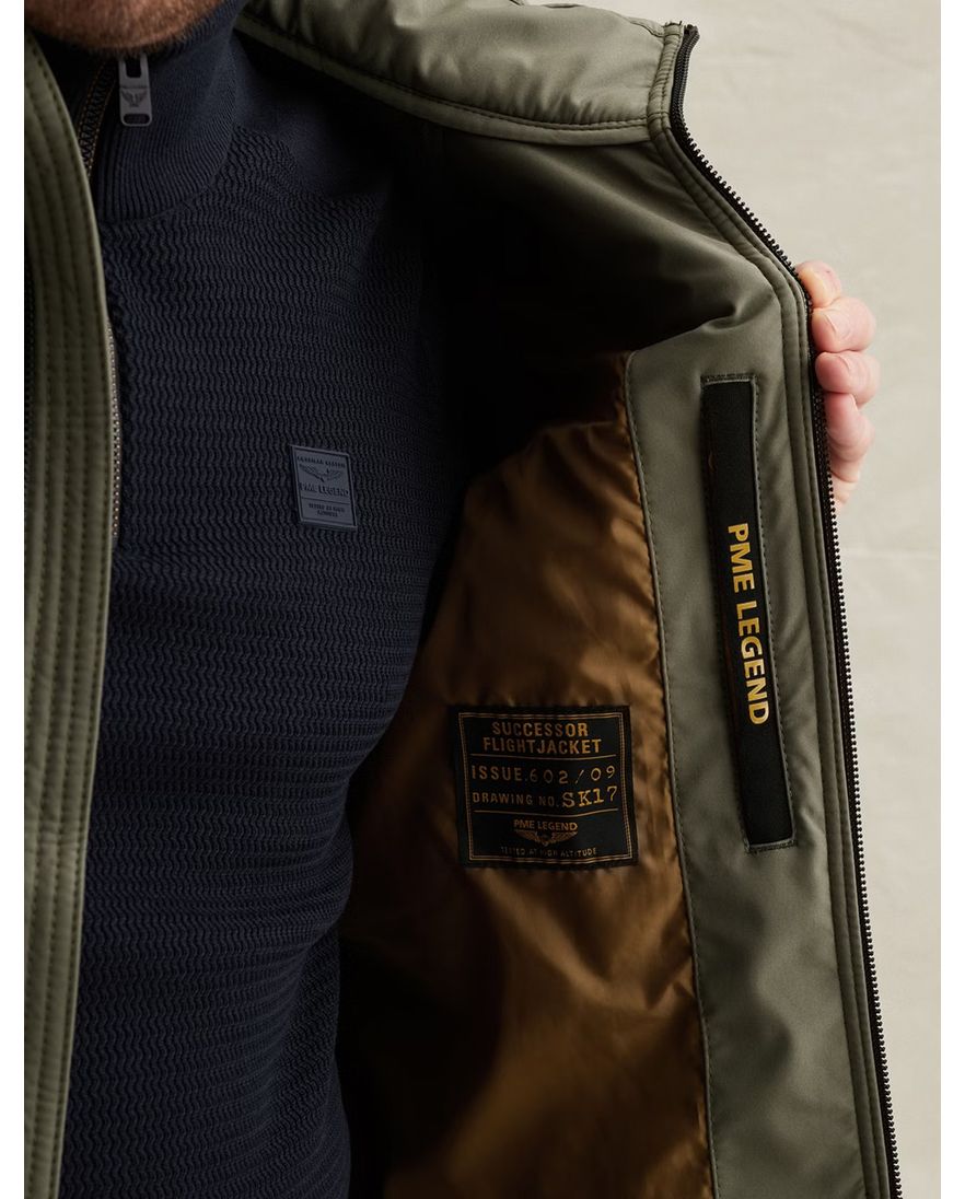 Softshell jas PME Legend Succesor groen verstelbare mouw