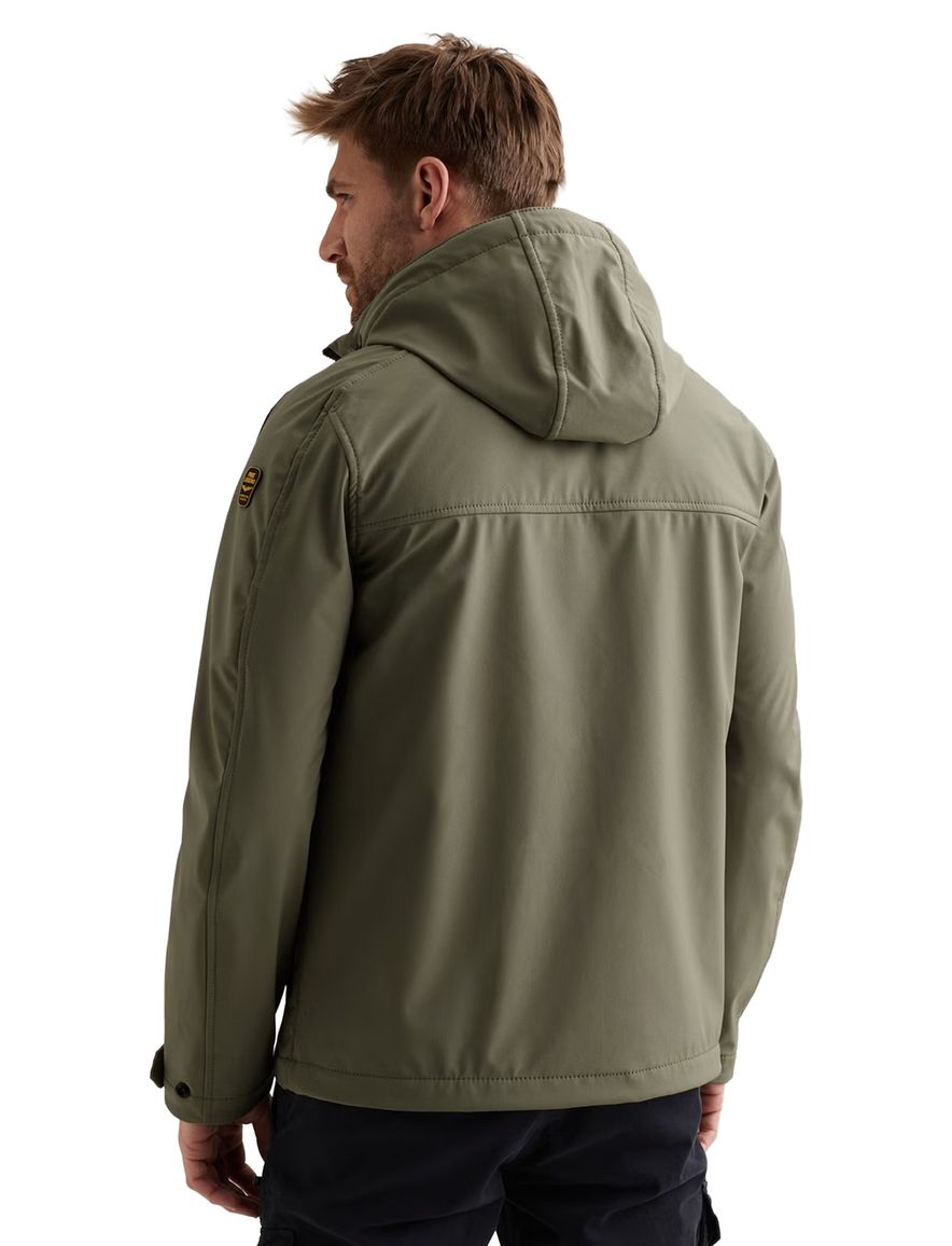 PME Legend Successor Softshell Jas groen borstzak met rits