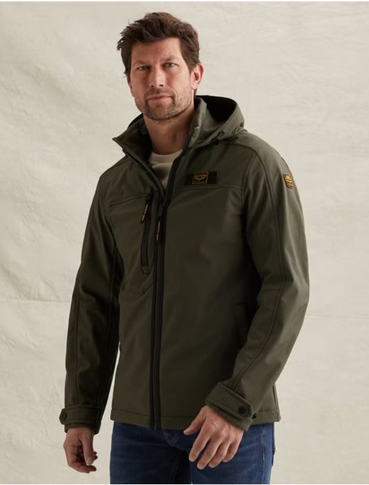 PME Legend Successor softshell jas donkergroen winddicht