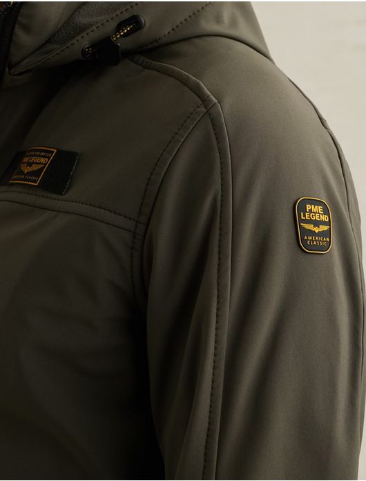 PME Legend Successor softshell jas donkergroen winddicht