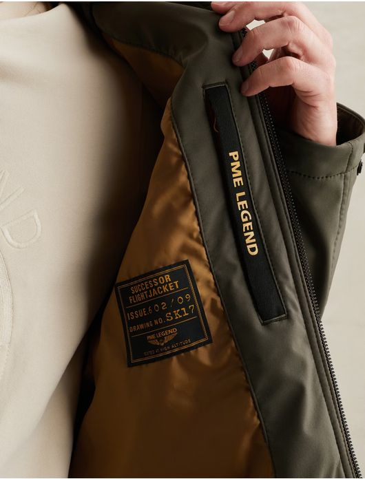 PME Legend Successor softshell jas donkergroen winddicht