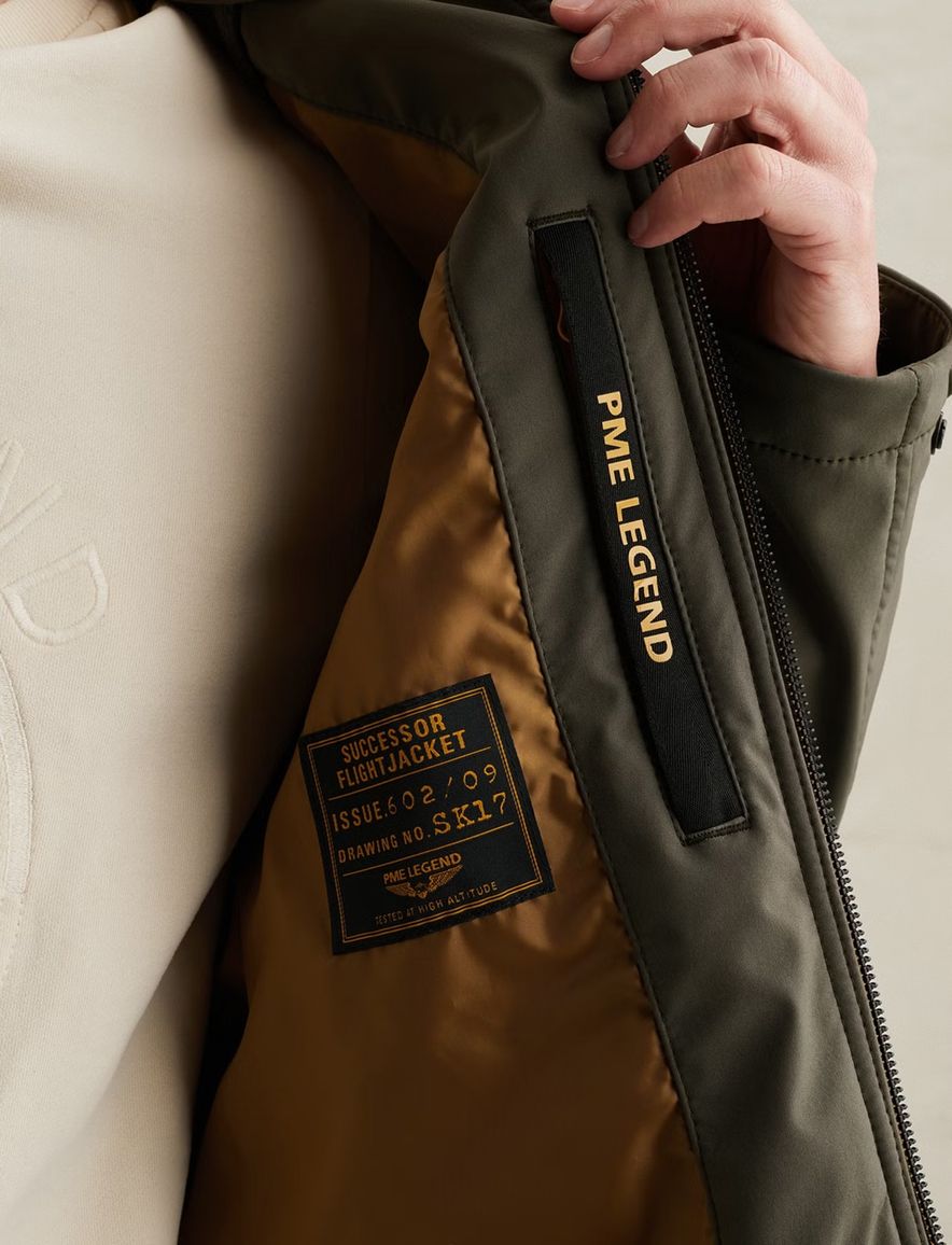 PME Legend Successor softshell jas donkergroen winddicht