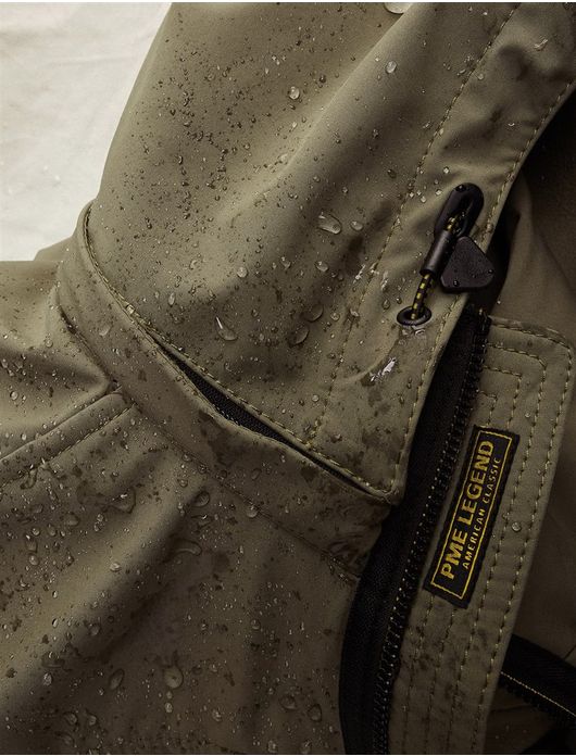 PME Legend Successor softshell jas donkergroen winddicht