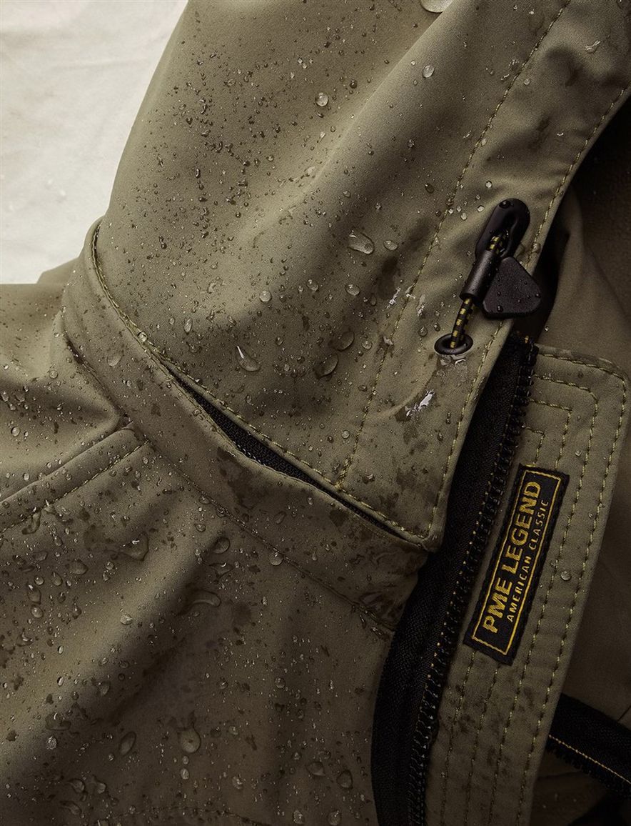 PME Legend Successor softshell jas donkergroen winddicht