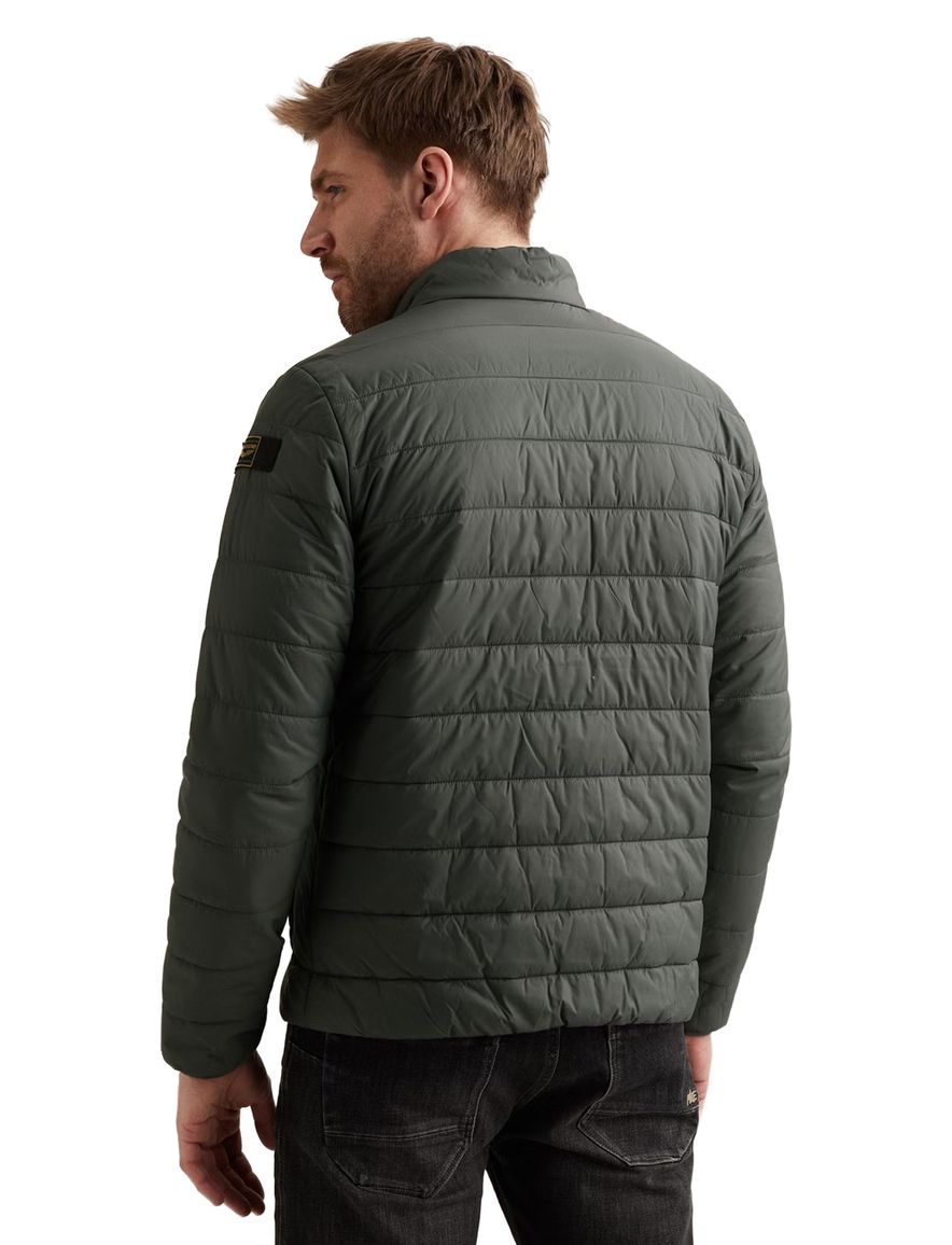 gewatteerde jas PME Legend Miles Mentor groen borstzak