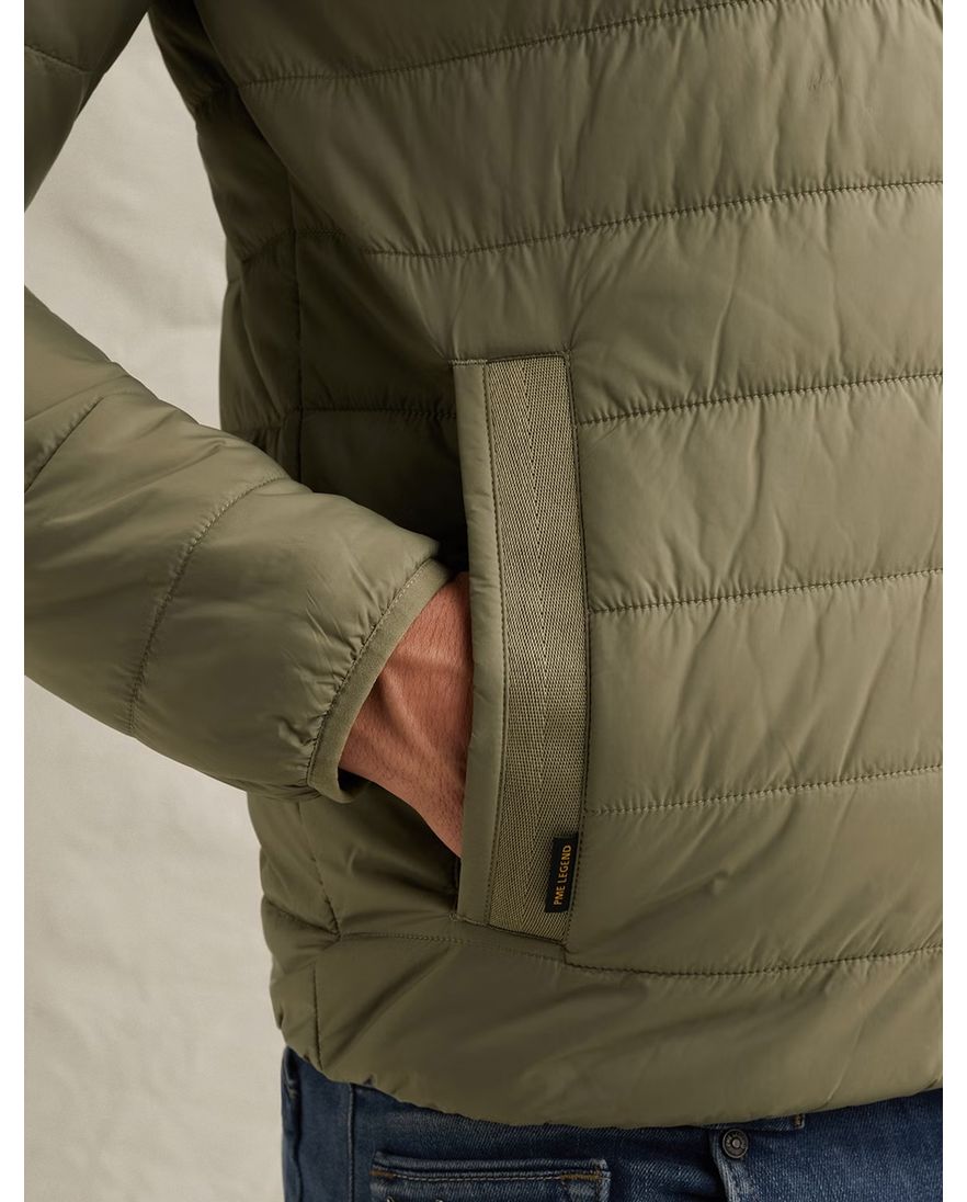 Olijfgroene jas PME Legend Miles Mentor lichtgewicht