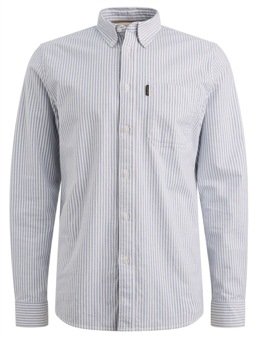 PME Legend Overhemd blauw wit gestreept